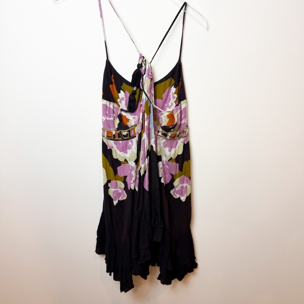 Free People | Sweet Lucy Slip Dress in Coal Combo - Picture 9 of 10